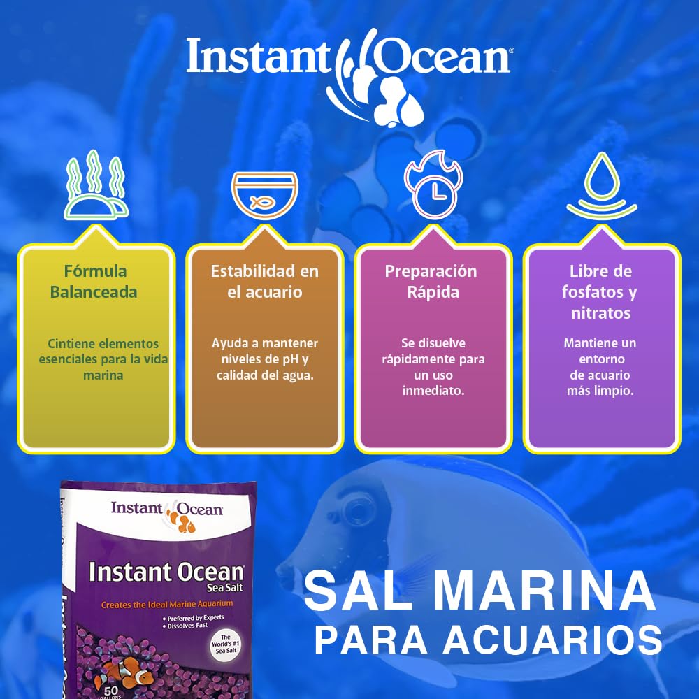 Amazon.com : Instant Ocean Sea Salt for Marine Fish Tank